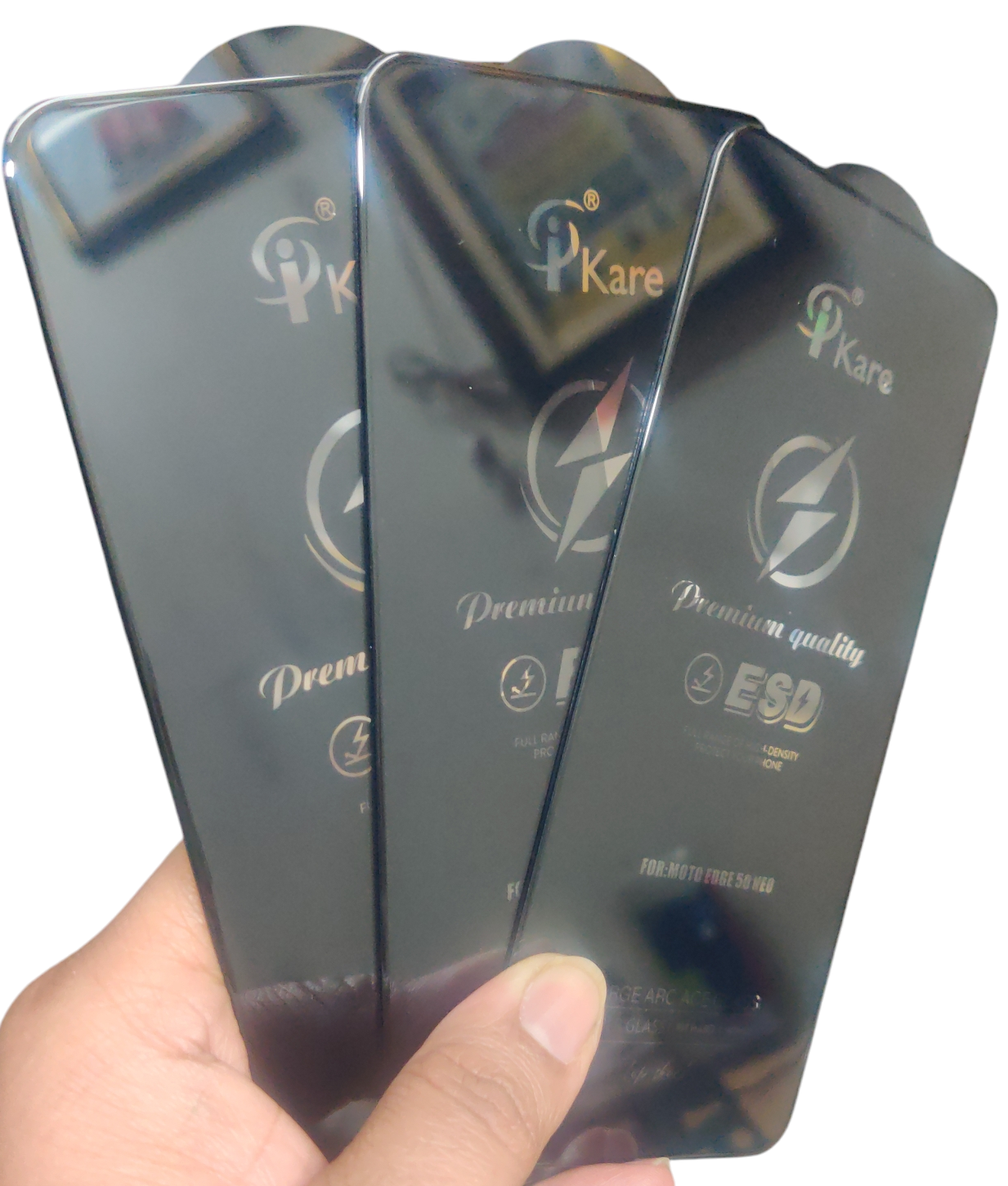 Motorola Moto Edge 50 Neo 5g Tempered Glass Screen Protector Guard ( Pack of 3 ) - Royal Star