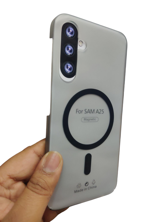 Samsung Galaxy A25 Premium Quality Magsafe Matte Hard Plastic Back Cover Case