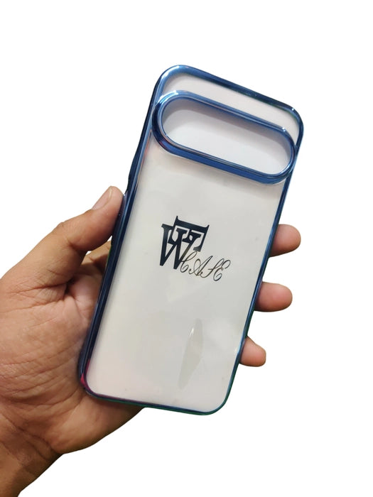 Google Pixel 9 Premium Quality Hard Plastic Transparent Side Chrome Back Cover Case - Royal Star