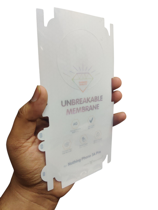 Nothing Phone 3A Pro Matte Finish Back Membrane Protector Protection Guard