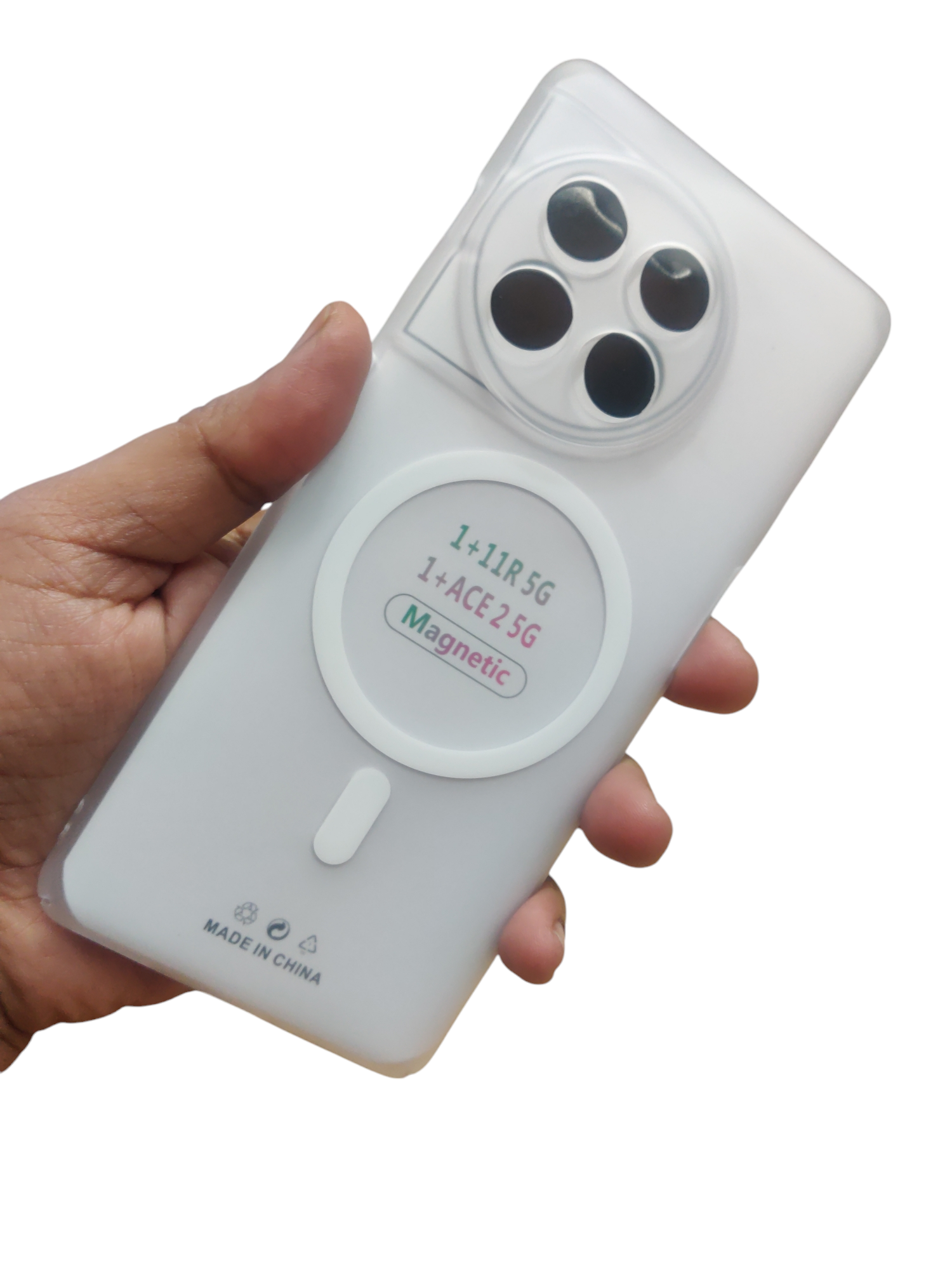 OnePlus 11R 5G Premium Quality Magsafe Matte Hard Plastic Back Cover Case - Royal Star