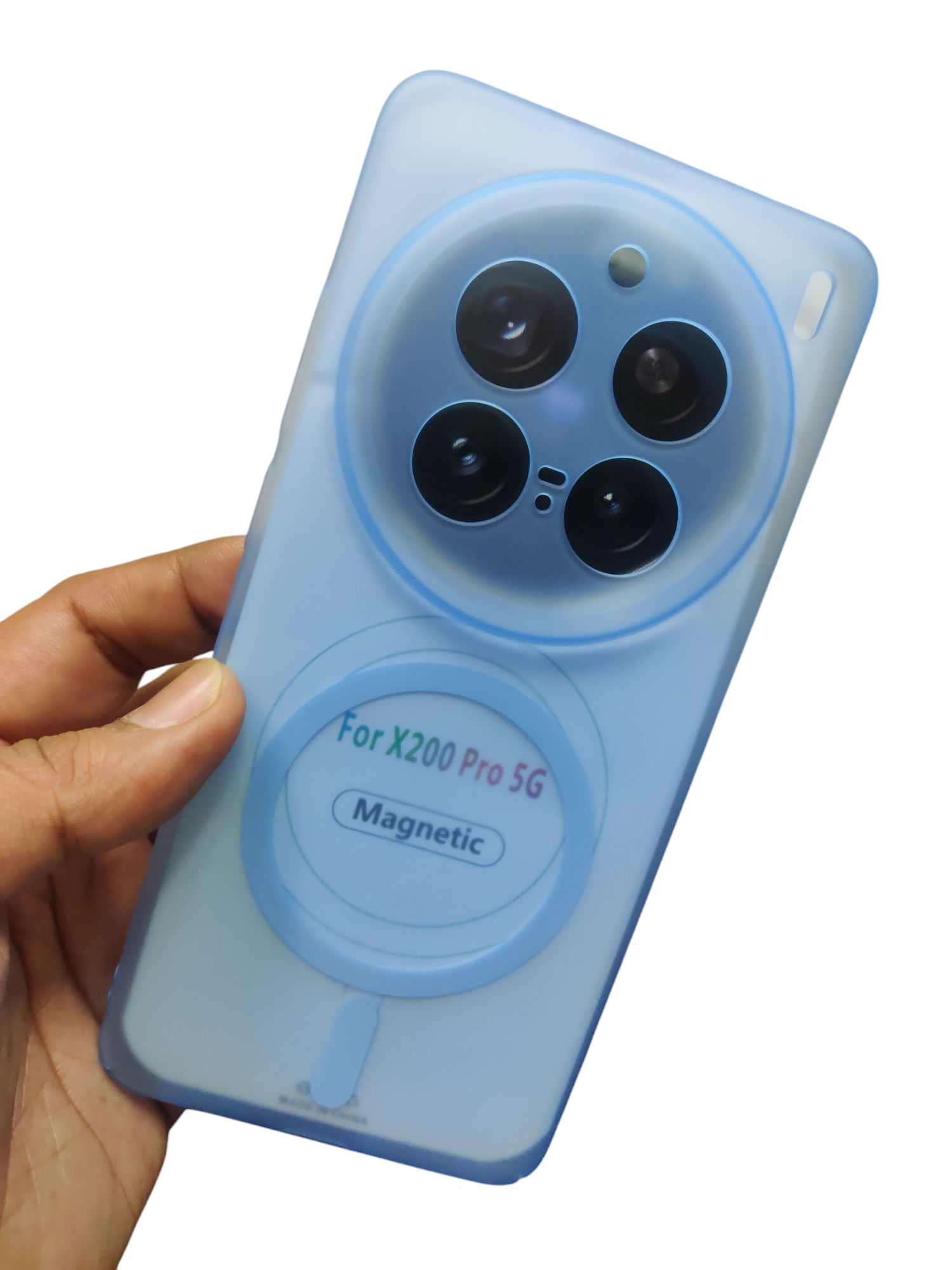 Vivo X200 Pro Premium Quality Magsafe Matte Hard Plastic Back Cover Case - Royal Star