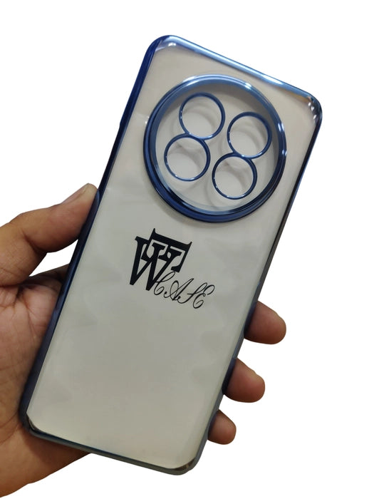 Realme 13 Pro / Realme 13 Pro Plus Premium Quality Hard Plastic Transparent Side Chrome Back Cover Case