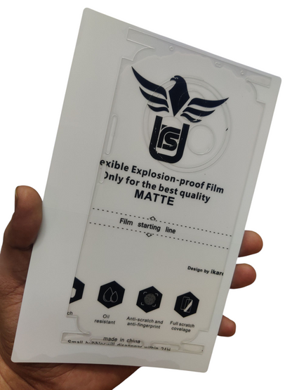 Realme P3 Pro 5G Matte & Glossy Finish Back Lamination Membrane Protector Protection Guard - Royal Star