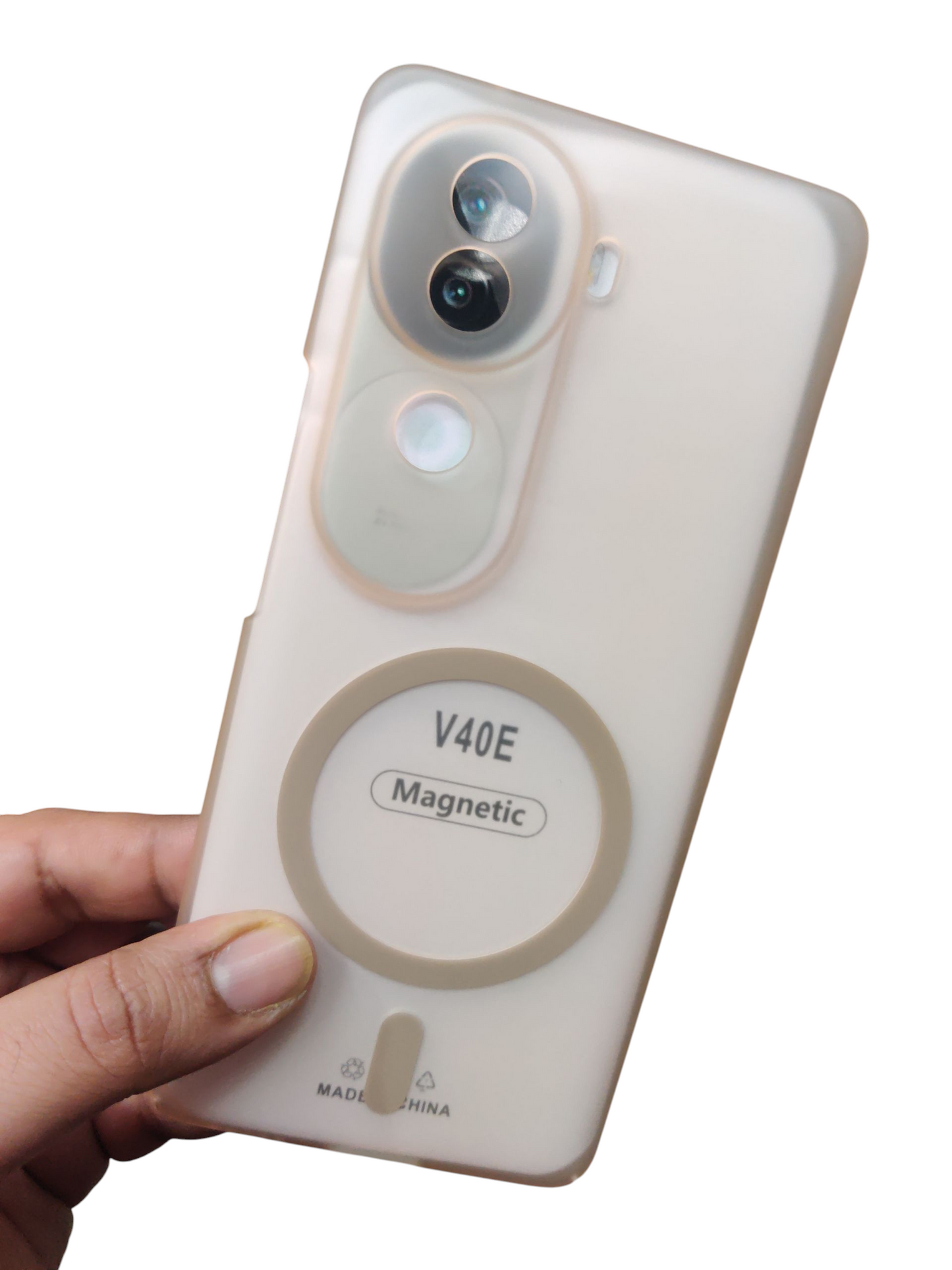 Vivo V40E & iQOO Z9S Premium Quality Magsafe Matte Hard Plastic Back Cover Case - Royal Star