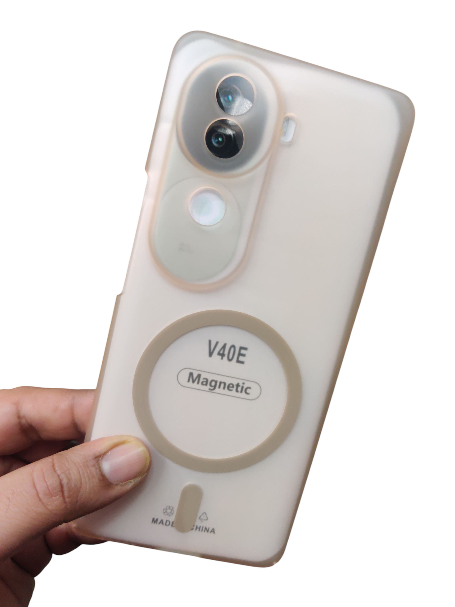 Vivo V40E & iQOO Z9S Premium Quality Magsafe Matte Hard Plastic Back Cover Case - Royal Star
