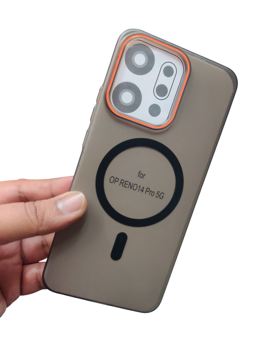 Oppo Reno 14 Pro 5G Royal Star Premium Quality Magsafe Matte Hard Plastic Back Cover Case