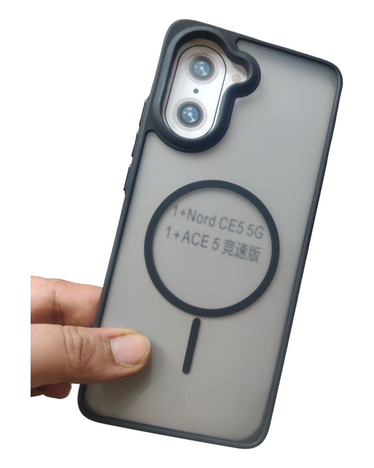 OnePlus Nord CE 5 / Nord CE5 5G Premium Quality Side Soft + Back Hard Plastic Matte Back Cover Case ( No Magsafe, Only Design )