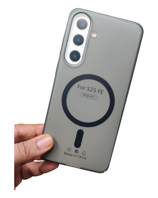 Samsung Galaxy S25 FE / S25FE 5G Premium Quality Magsafe Matte Hard Plastic Back Cover Case