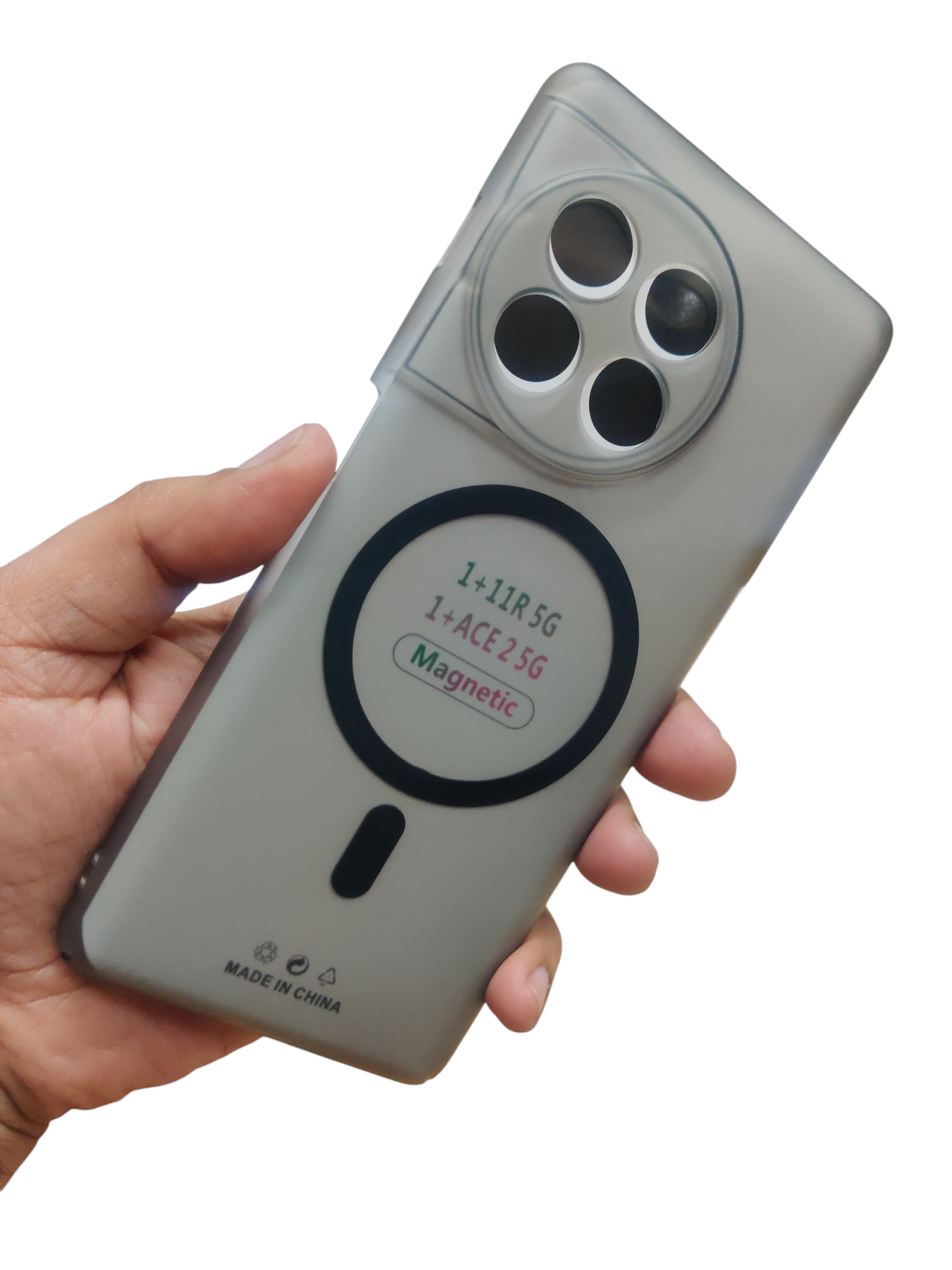 OnePlus 11R 5G Premium Quality Magsafe Matte Hard Plastic Back Cover Case - Royal Star