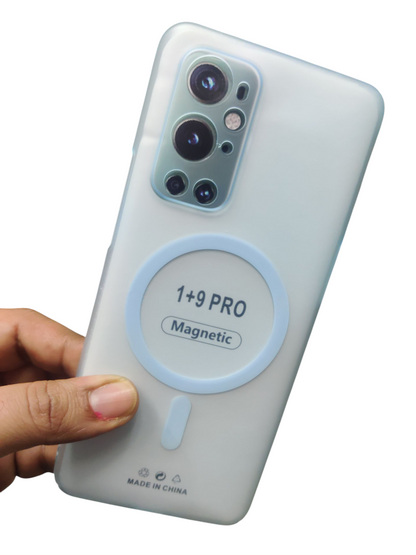 OnePlus 9 Pro Premium Quality Magsafe Matte Hard Plastic Back Cover Case - Royal Star