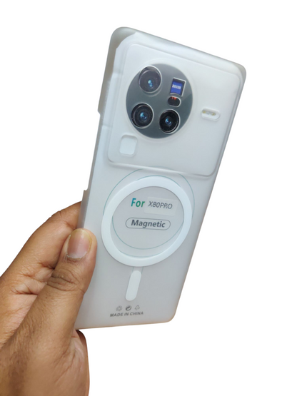 Vivo X80 Pro Premium Quality Magsafe Matte Hard Plastic Back Cover Case - Royal Star