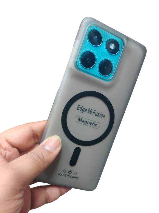 Motorola Moto Edge 60 Fusion / Moto Edge 60 Premium Quality Magsafe Matte Hard Plastic Back Cover Case