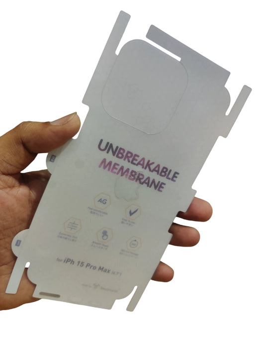 Apple iPhone 15 Pro Max Matte Finish Back Membrane Protector Protection Guard