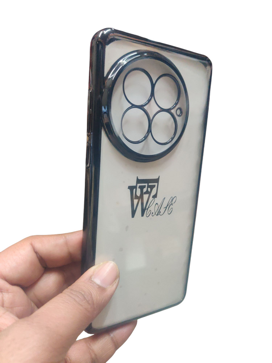 OnePlus 13 5G Premium Quality Hard Plastic Transparent Side Chrome Back Cover Case