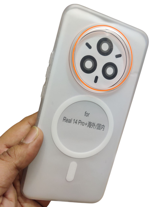 Realme 14 Pro Plus / Realme P3 Pro 5G Royal Star Premium Quality Magsafe Matte Hard Plastic Back Cover Case