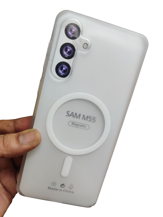 Samsung Galaxy M55 / M55s / F55 5G Premium Quality Magsafe Matte Hard Plastic Back Cover Case