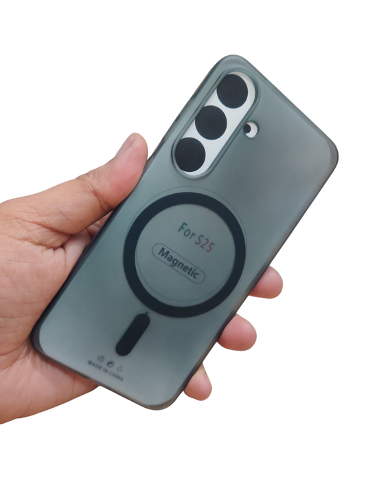 Samsung Galaxy S25 5G Premium Quality Magsafe Matte Hard Plastic Back Cover Case