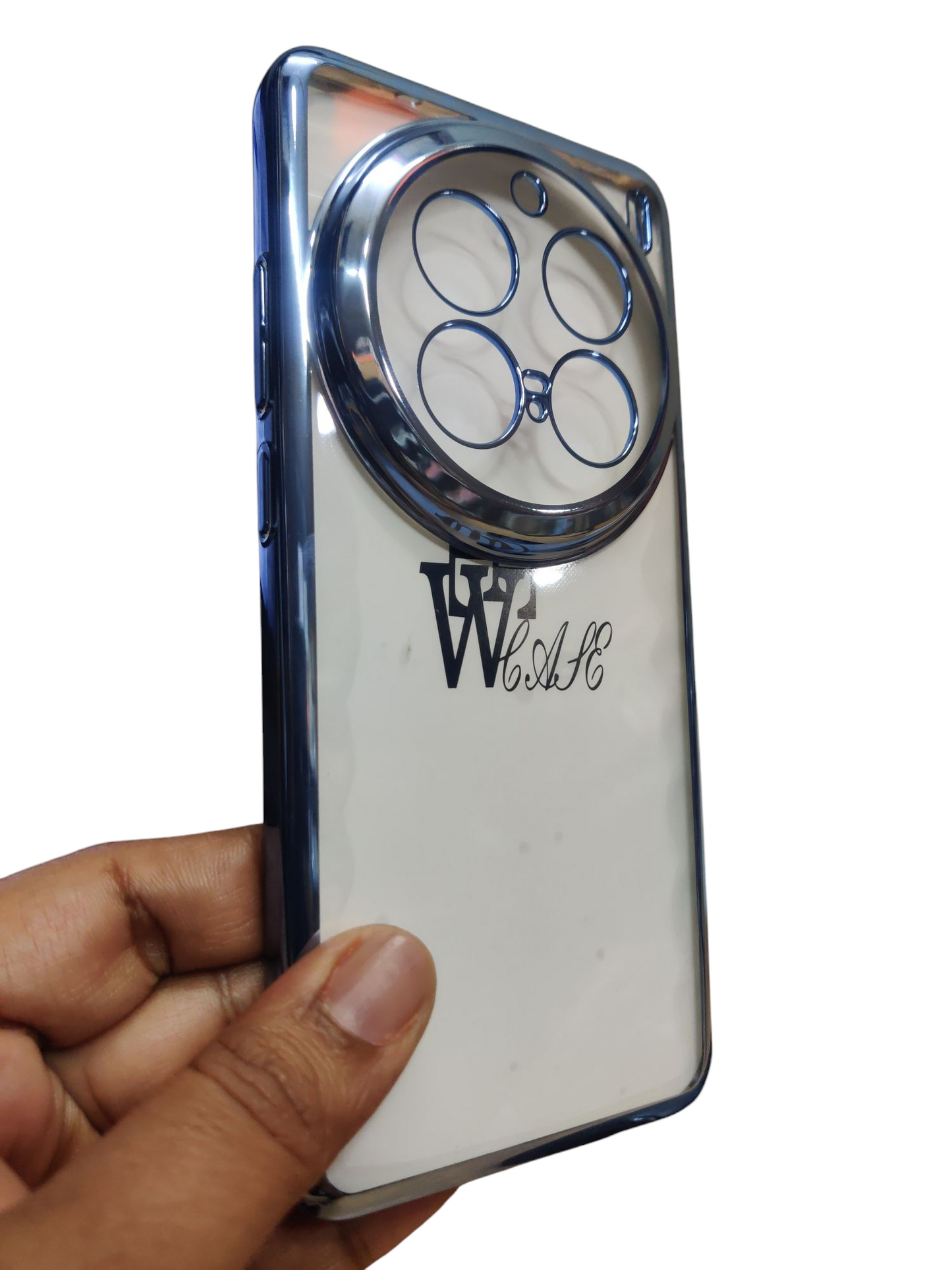 Vivo X200 Pro 5G Premium Quality Hard Plastic Transparent Side Chrome Back Cover Case - Royal Star