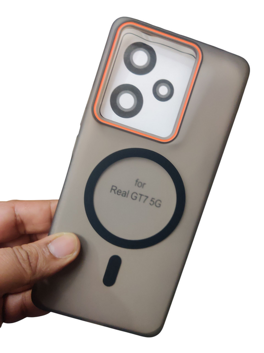 Realme GT 7T / GT 7 5G Royal Star Premium Quality Magsafe Matte Hard Plastic Back Cover Case