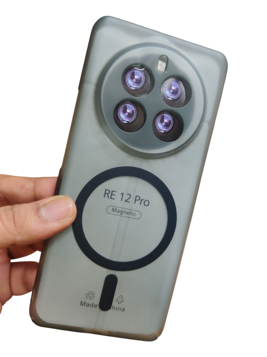 Realme 12 Pro / Realme 12 Pro Plus Premium Quality Magsafe Matte Hard Plastic Back Cover Case