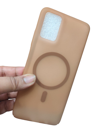 Motorola Moto G45 / Moto G34 Premium Quality Magsafe Matte Hard Plastic Back Cover Case