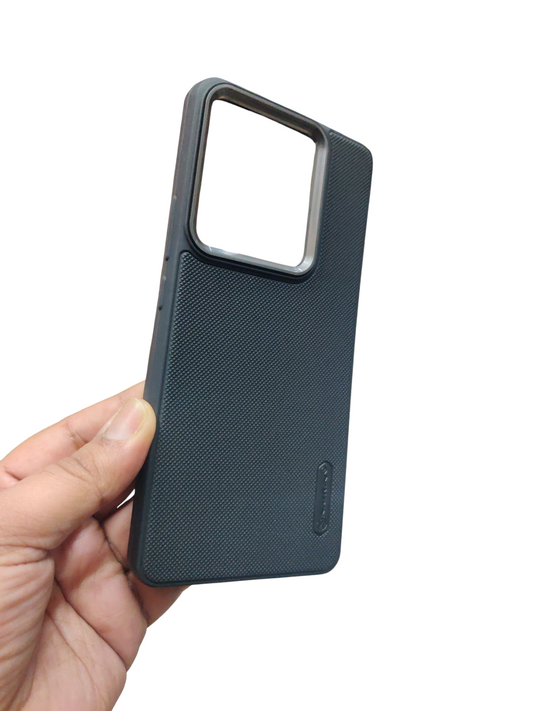 Realme GT 7T Premium Quality Silicon Soft Frosted Dotted Back Cover Case ( Black Color )