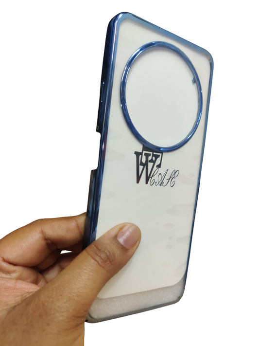 Xiaomi Redmi 14C / Redmi A4 / Poco C75 / Poco M7 5G Premium Quality Hard Plastic Transparent Side Chrome Back Cover Case