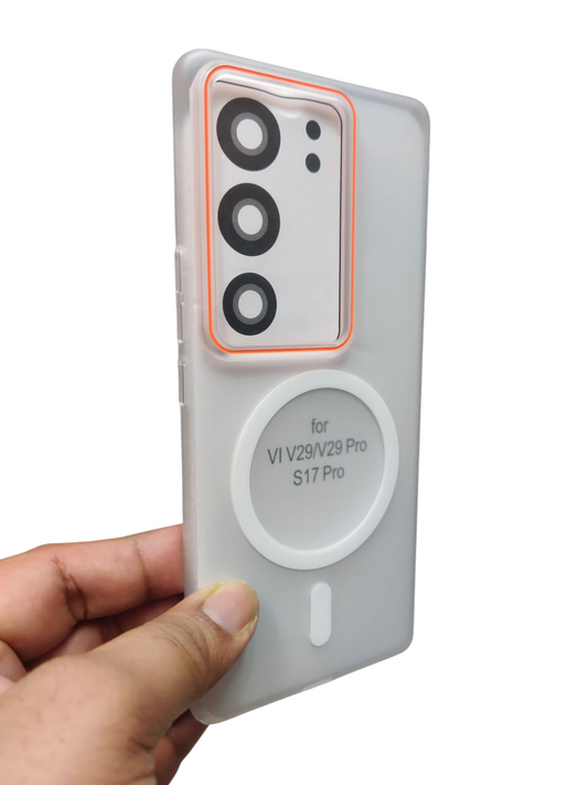 Vivo V29 & V29 Pro Royal Star Premium Quality Magsafe Matte Hard Plastic Back Cover Case