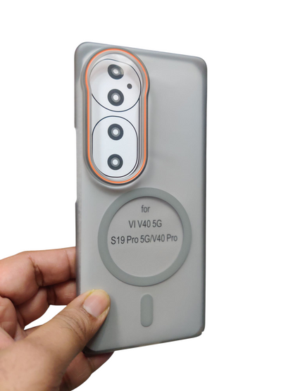 Vivo V40 / V40 Pro / T3 Ultra Royal Star Premium Quality Magsafe Matte Hard Plastic Back Cover Case - Royal Star