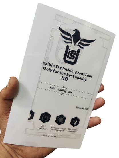 Vivo X200 FE Matte & Clear Finish Back Lamination Membrane Protector Protection Guard