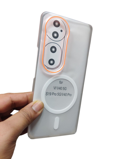 Vivo V40 / V40 Pro / T3 Ultra Royal Star Premium Quality Magsafe Matte Hard Plastic Back Cover Case - Royal Star