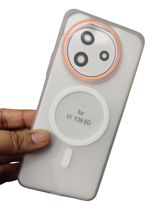 Vivo Y39 5G Royal Star Premium Quality Magsafe Matte Hard Plastic Back Cover Case