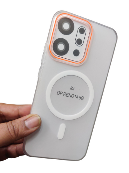 Oppo Reno 14 5G Royal Star Premium Quality Magsafe Matte Hard Plastic Back Cover Case - Royal Star