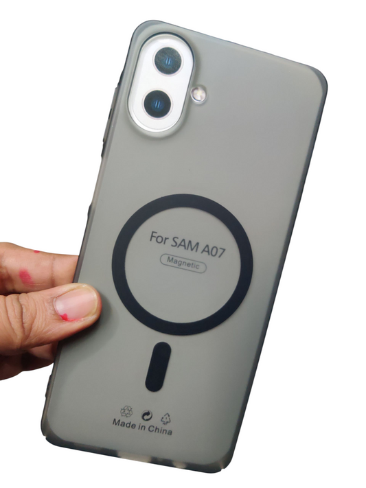Samsung Galaxy A07 Premium Quality Magsafe Matte Hard Plastic Back Cover Case