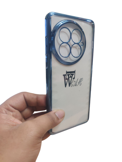 OnePlus 13 5G Premium Quality Hard Plastic Transparent Side Chrome Back Cover Case - Royal Star
