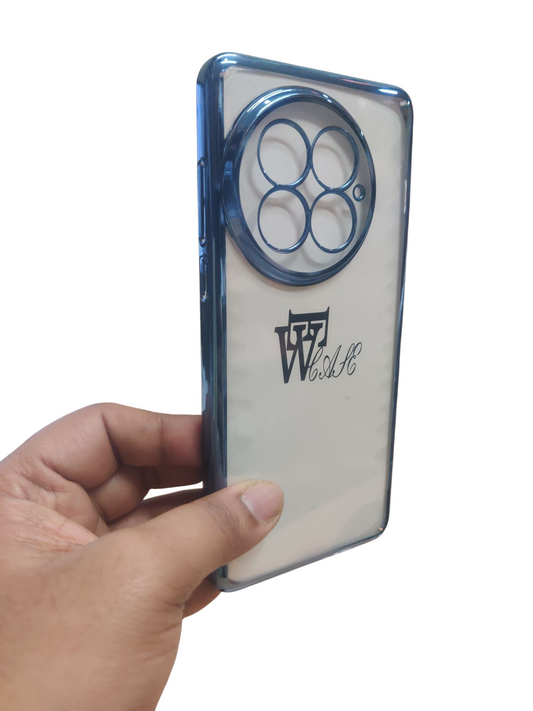 OnePlus 13 5G Premium Quality Hard Plastic Transparent Side Chrome Back Cover Case