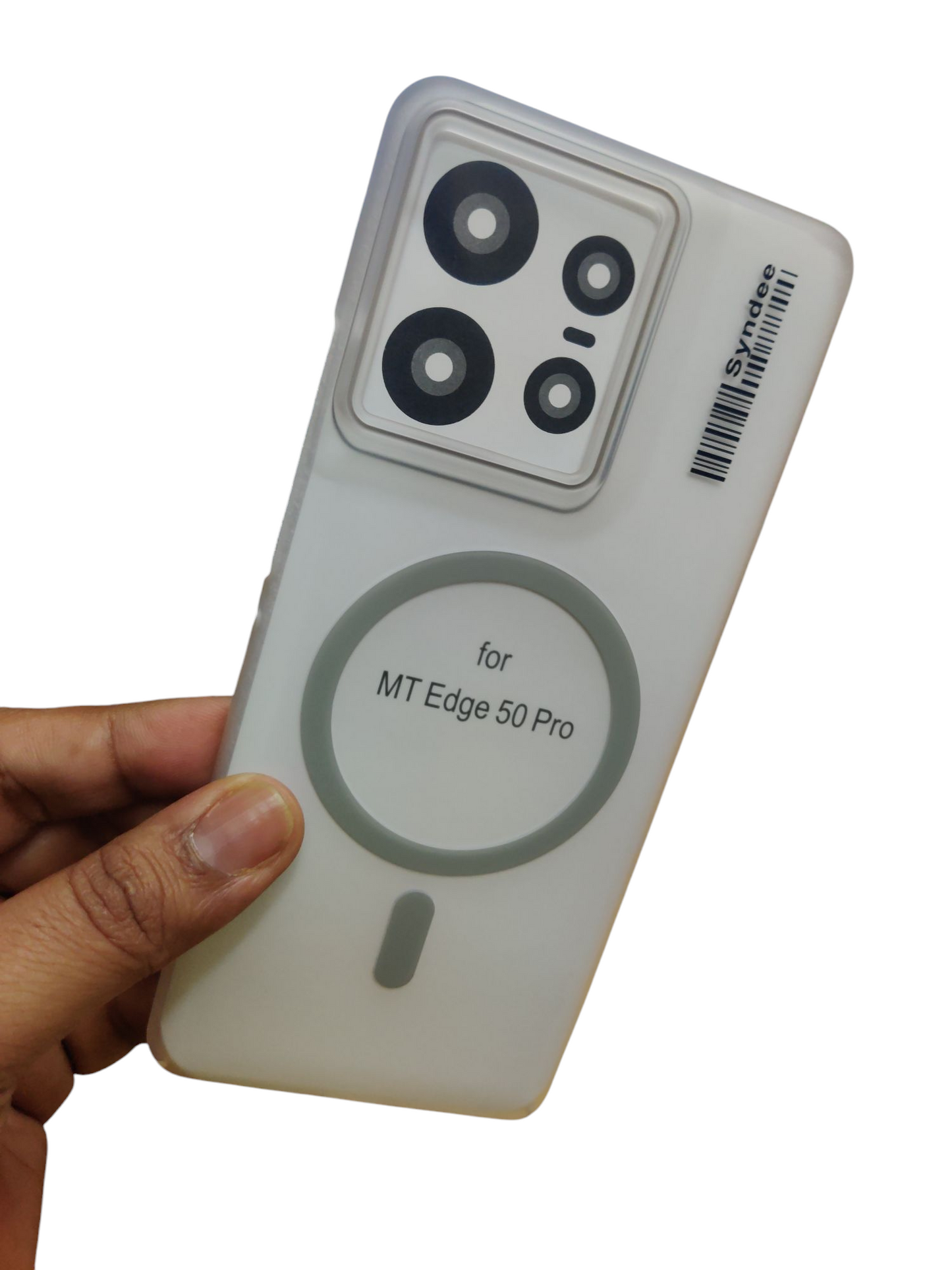 Motorola Moto Edge 50 Pro Syndee Premium Quality Magsafe Matte Hard Plastic Back Cover Case - Royal Star