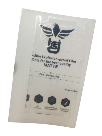 Apple iPhone 17 Pro Matte & Glossy Finish Back Lamination Membrane Protector Protection Guard - Royal Star