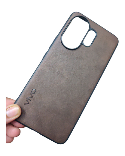 Vivo V60 / V60E / T4 Pro 5G Luxury Leather ( Side Soft, Back Hard ) Back Cover Case - Royal Star