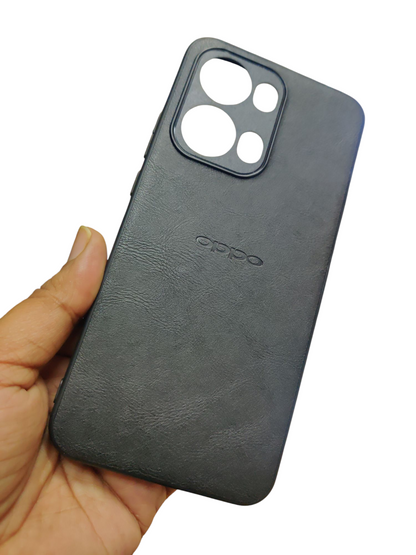 Oppo Reno 13 Pro 5G Luxury Leather ( Side Soft, Back Hard ) Back Cover Case - Royal Star