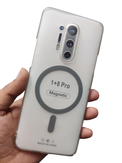 OnePlus 8 Pro Premium Quality Magsafe Matte Hard Plastic Back Cover Case - Royal Star