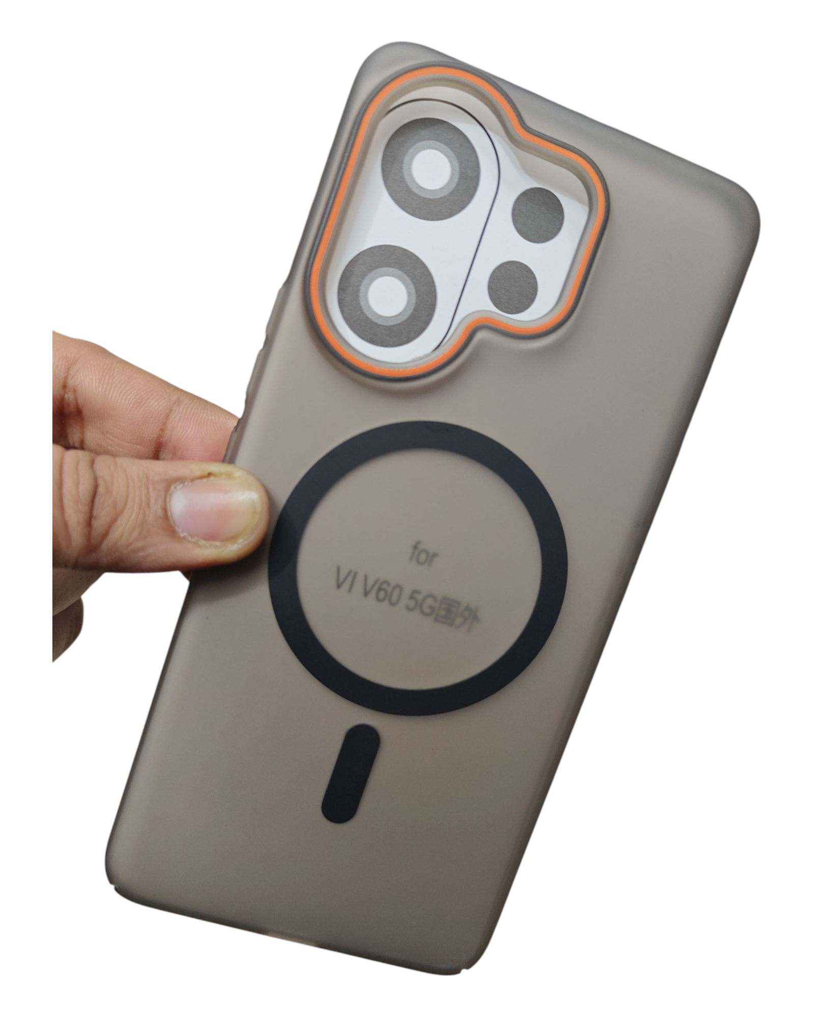 Vivo V60 5G / Vivo T4 Pro 5G / Vivo V60E 5G Royal Star Premium Quality Magsafe Matte Hard Plastic Back Cover Case - Royal Star