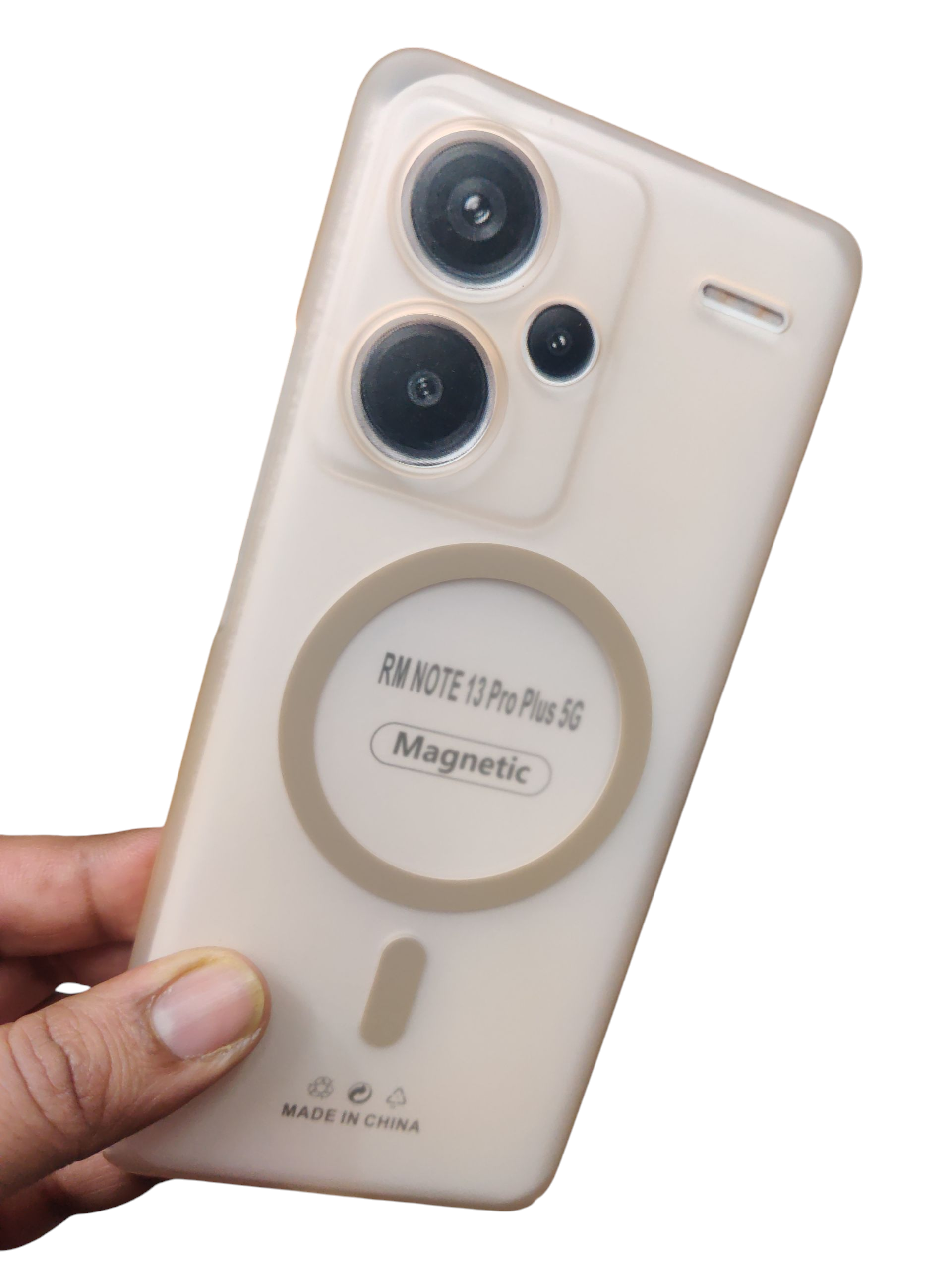 Xiaomi Redmi Note 13 Pro Plus Premium Quality Magsafe Matte Hard Plastic Back Cover Case - Royal Star