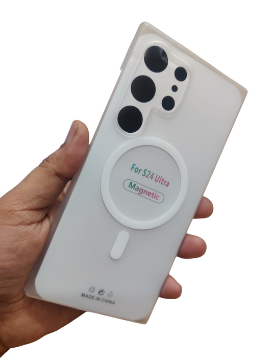 Samsung Galaxy S24 Ultra 5G Premium Quality Magsafe Matte Hard Plastic Back Cover Case