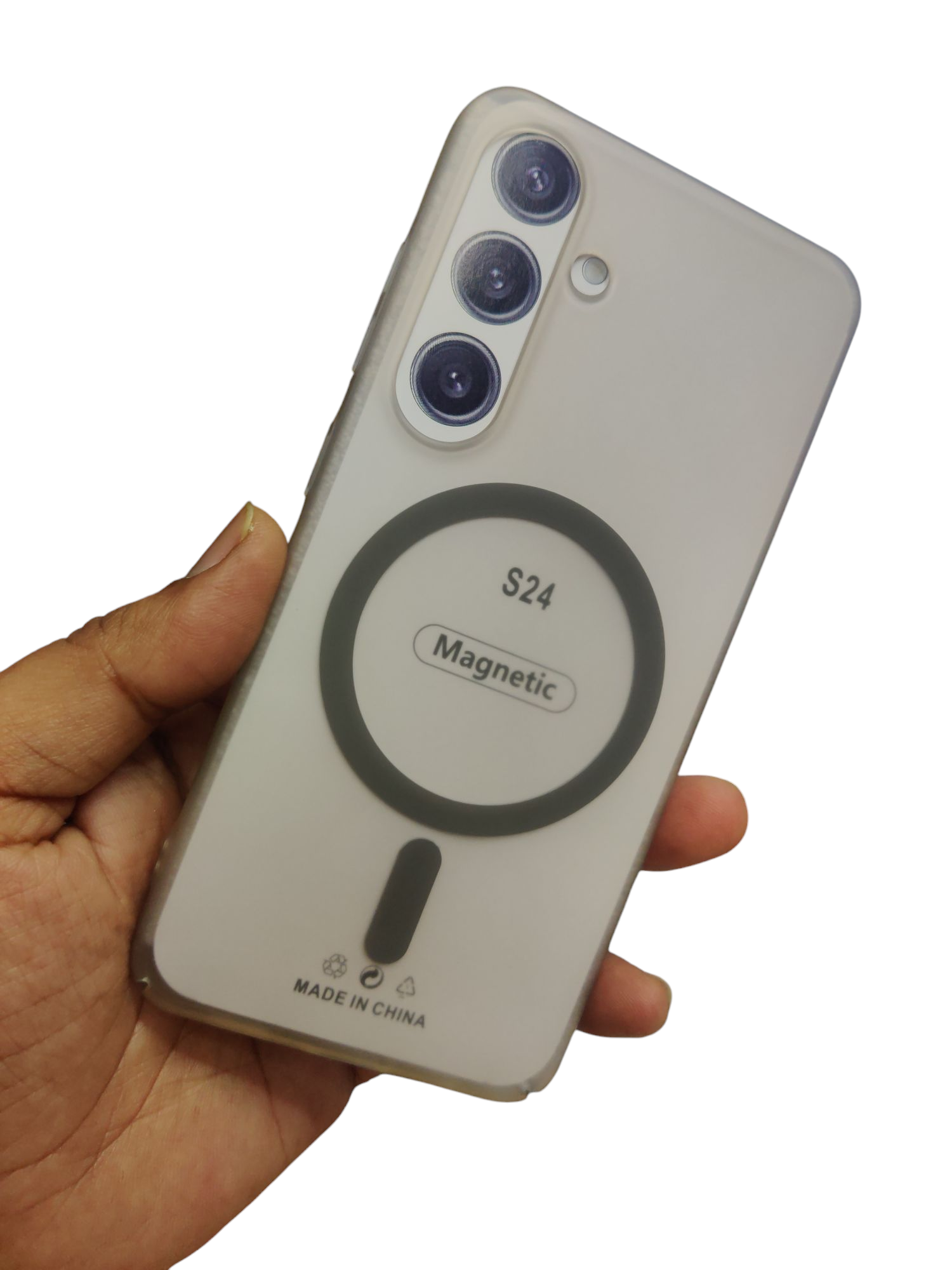 Samsung Galaxy S24 5G Premium Quality Magsafe Matte Hard Plastic Back Cover Case - Royal Star