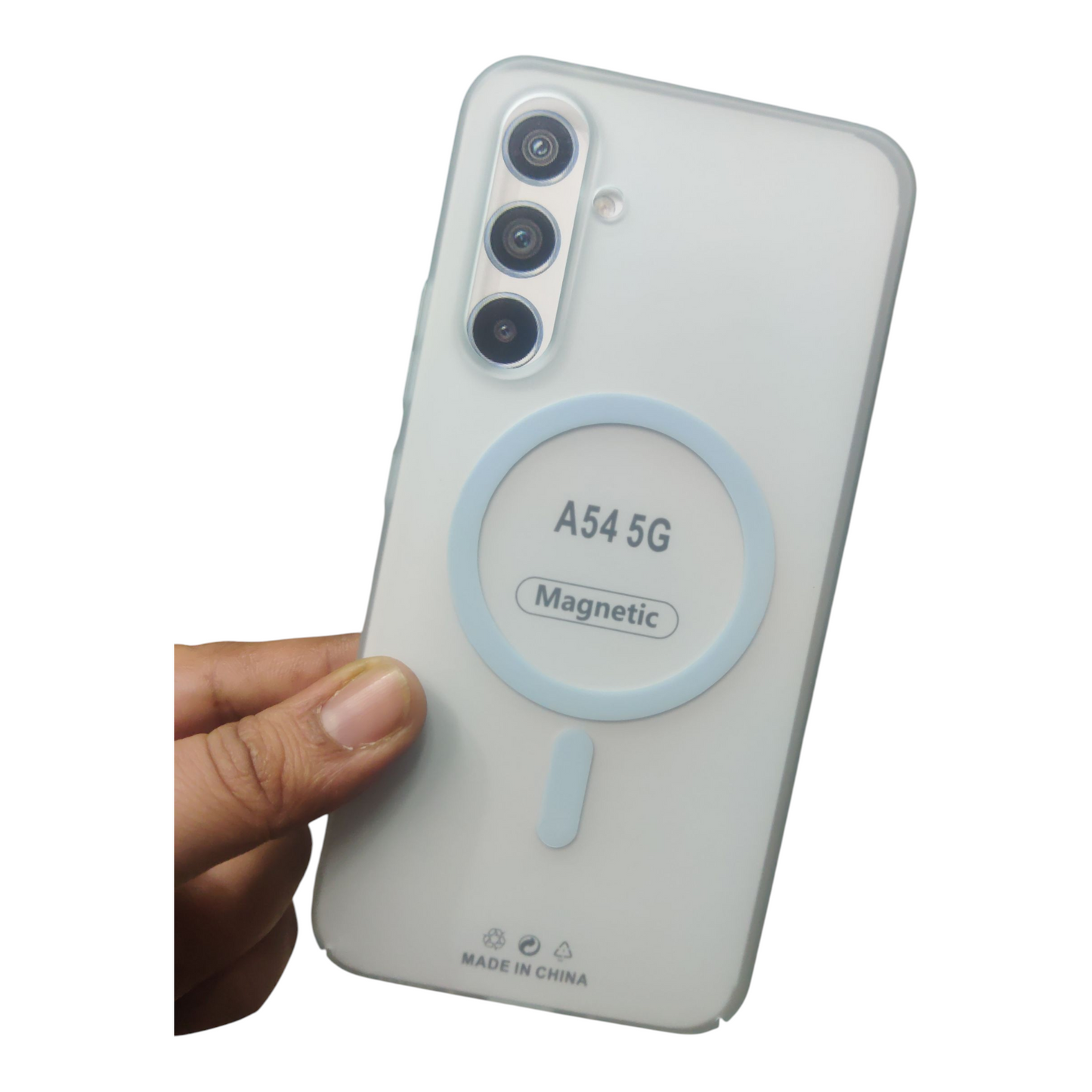 Samsung Galaxy A54 5G Premium Quality Magsafe Matte Hard Plastic Back Cover Case - Royal Star