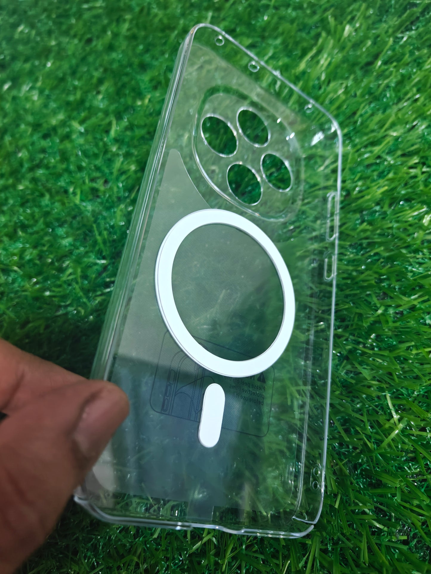 Oppo F31 Pro / Oppo A6 Pro 5G Anti Yellow Premium Quality Magsafe Crystal Clear Hard Plastic Back Cover Case