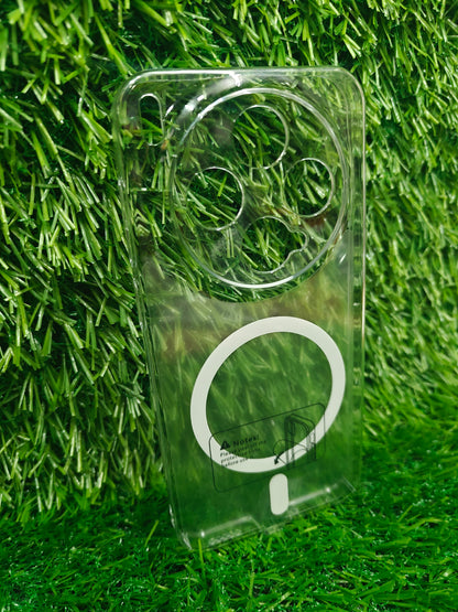 Vivo X300 5G Anti Yellow Premium Quality Magsafe Crystal Clear Hard Plastic Back Cover Case