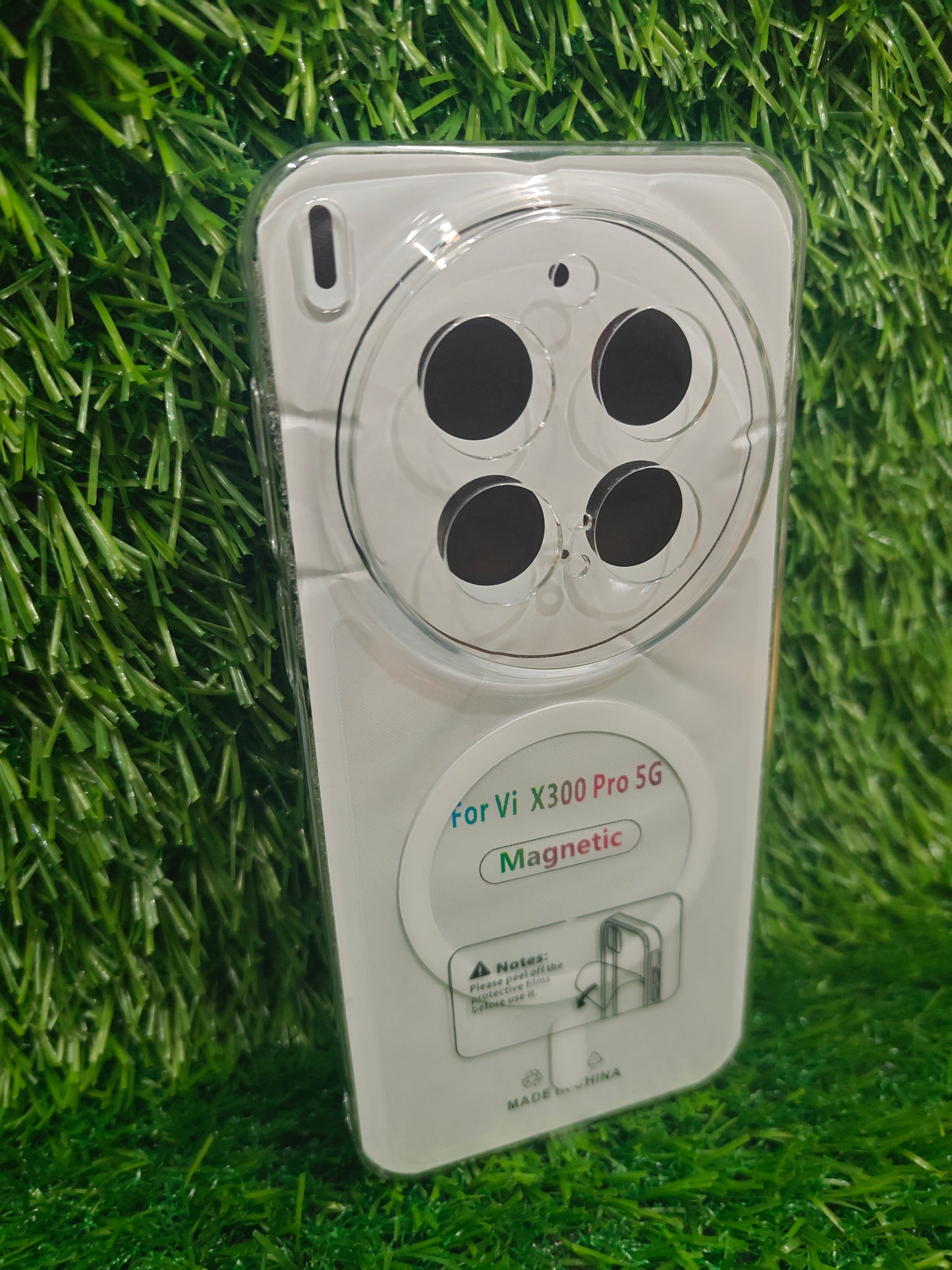 Vivo X300 Pro 5G Anti Yellow Premium Quality Magsafe Crystal Clear Hard Plastic Back Cover Case